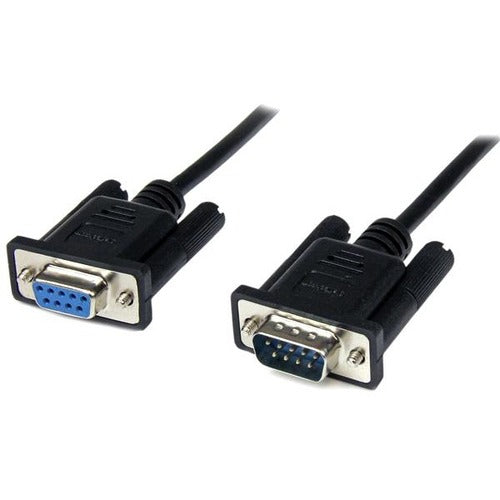1m Black DB9 RS232 Null Modem Cable F/M 1m Black DB9 RS232 Null Modem Cable F/M